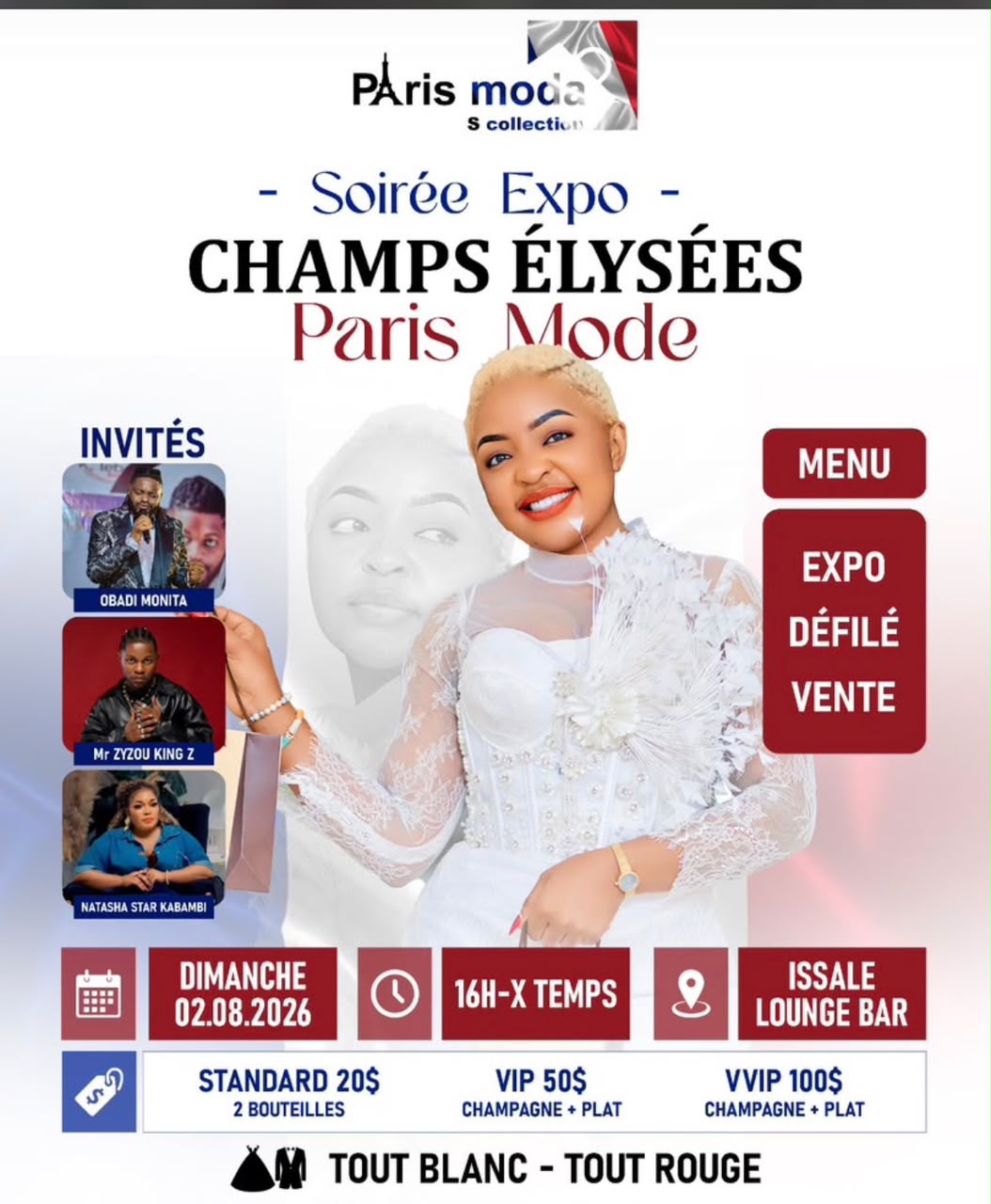 Butembo: une soirée d&rsquo;exposition,« Champs Élysées Paris Mode » promet glamour, élégance et spectacle ce dimanche 2 août 2026